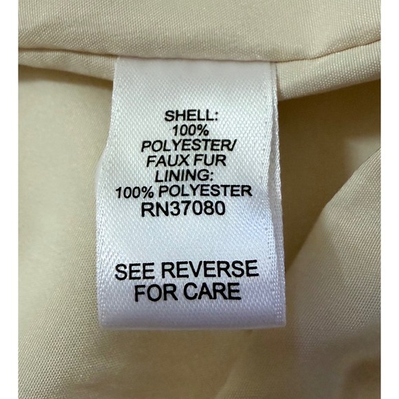 CATO Fashions - Morning Bouquet Soft Faux Fur Ivory with Roses Coat NWT - Picture 5 of 8